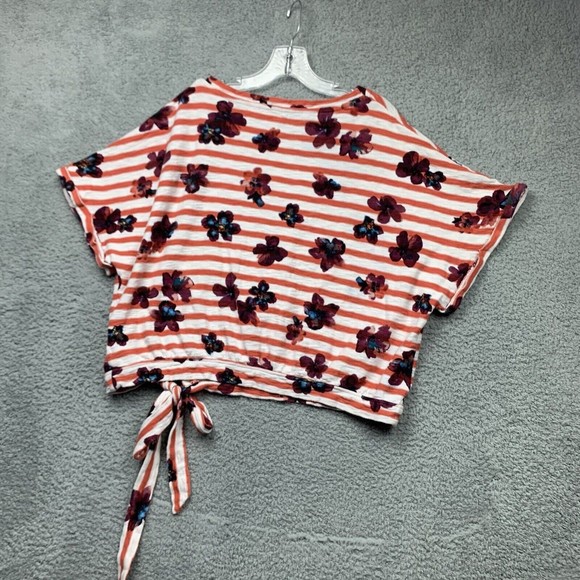 Floral Striped Women's Blouse - Picture 14 of 15